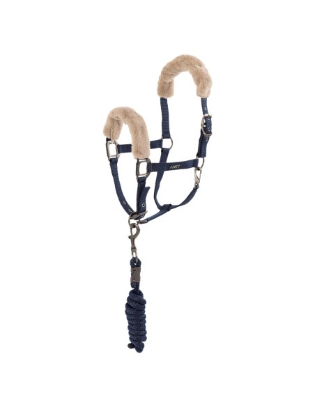 ANKY® Halter and Lead Check Velvet ATH25002